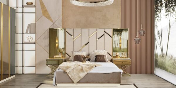 Gold Karyola (180x200 / Bazali)